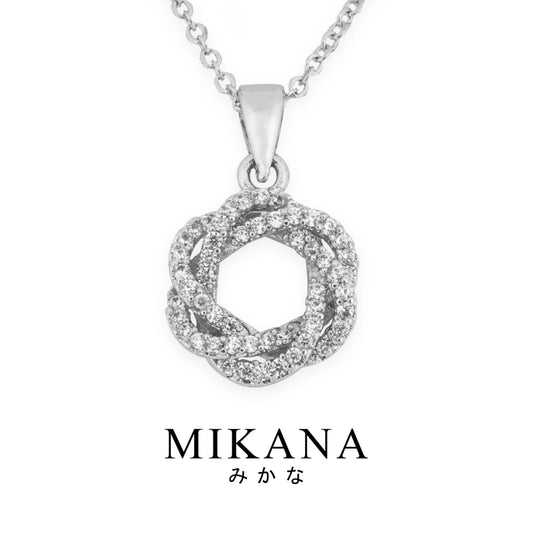Eirin White Gold Plated Necklace