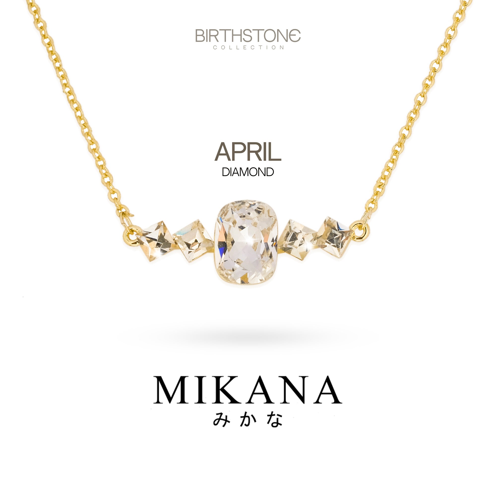 April Birthstone Gemstones 14 Karat White Gold April Birthstone