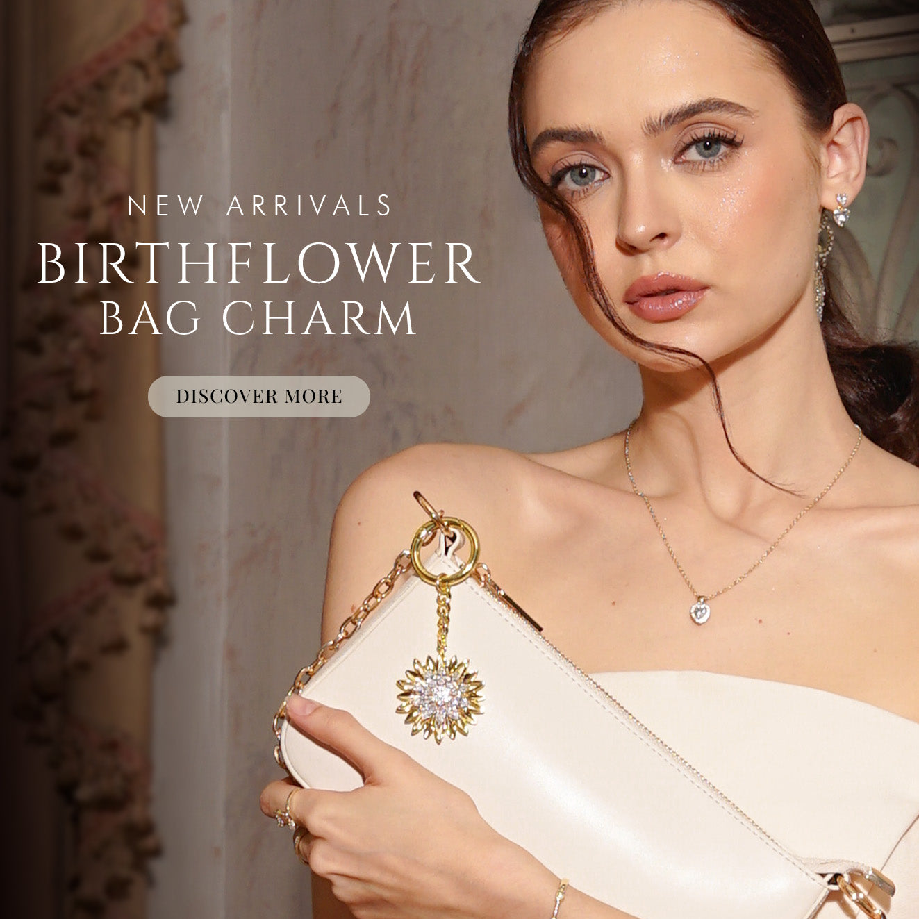 Birth Flower Bag Charm