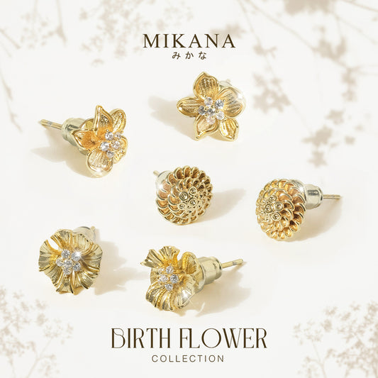 Birth Flower Earrings Collection