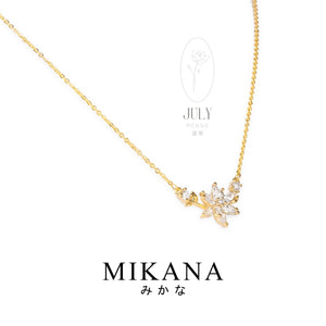 Birth Flower July Lotus Pendant Necklace
