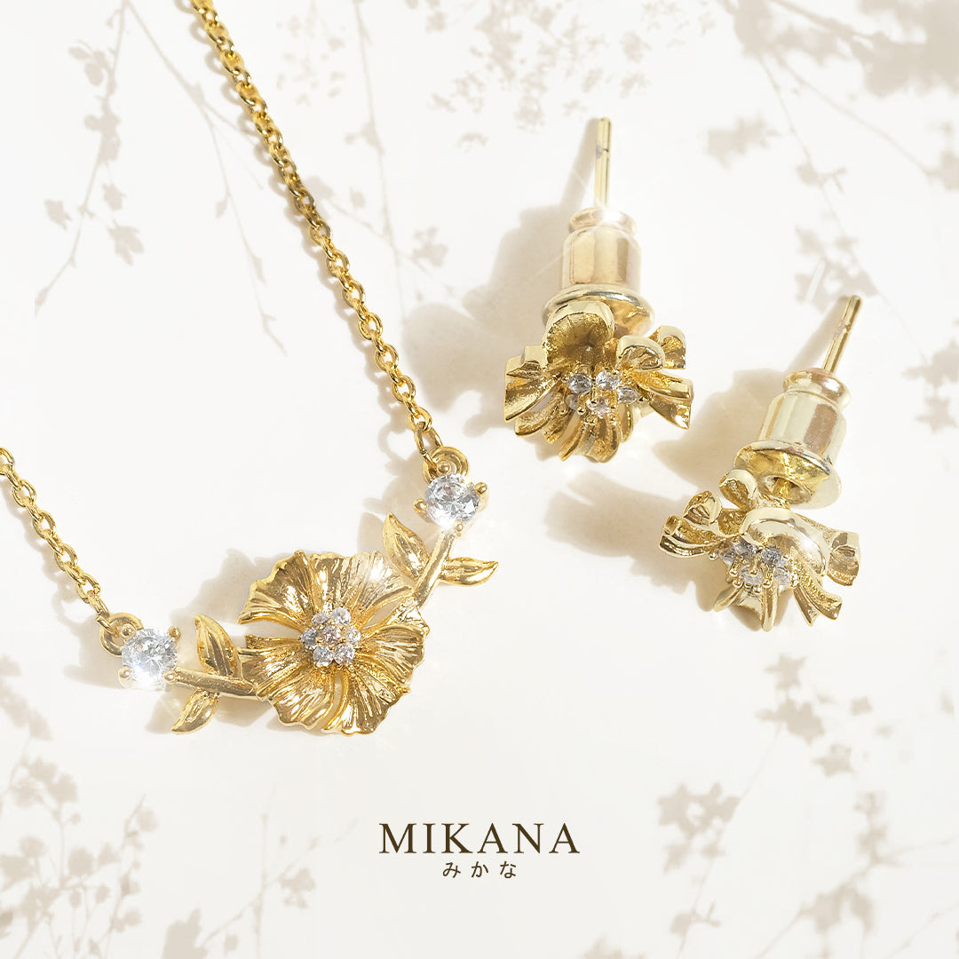 Birth Flower Jewelry Set Collection – Mikana Japan