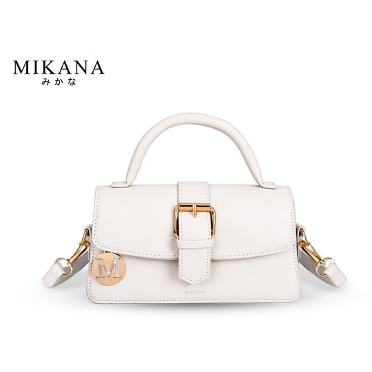 Mikana Kiritani Leather Sling Bag Handbag for Women