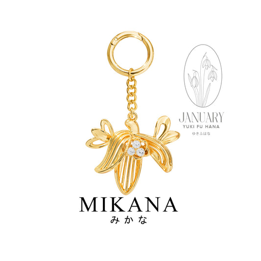 Birth Flower Snowdrop Bag Charm