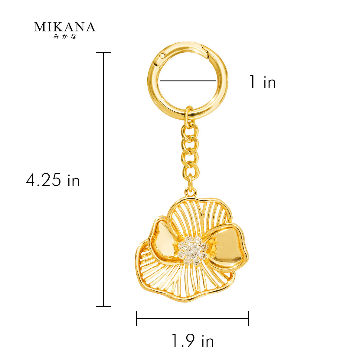 Birth Flower Violet Bag Charm