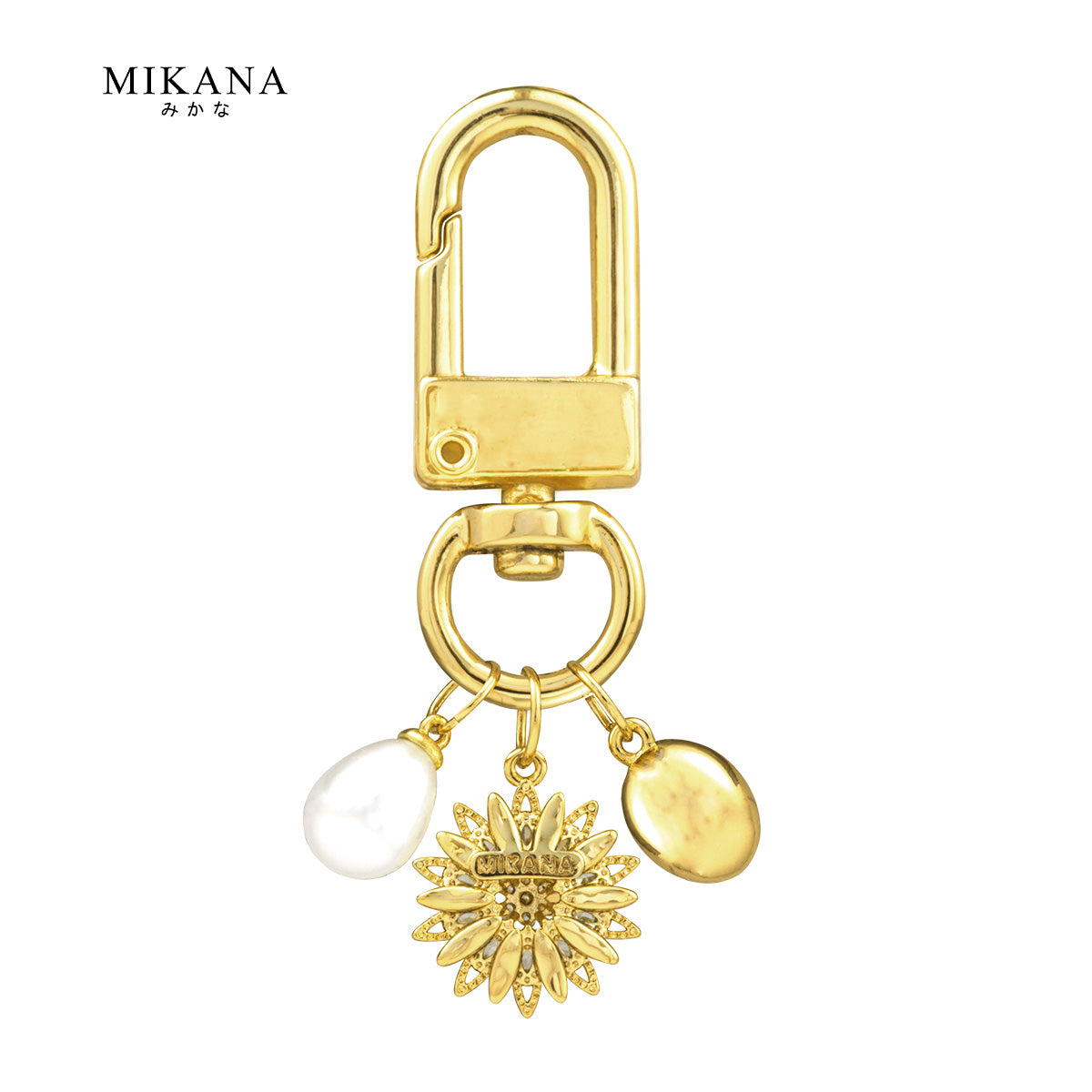 Birth Flower Daisy Diamond Wallet Charm