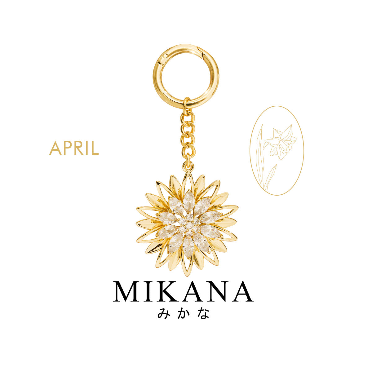 Birth Flower Daisy Bag Charm