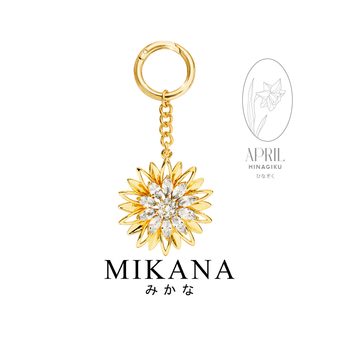 Birth Flower Daisy Bag Charm