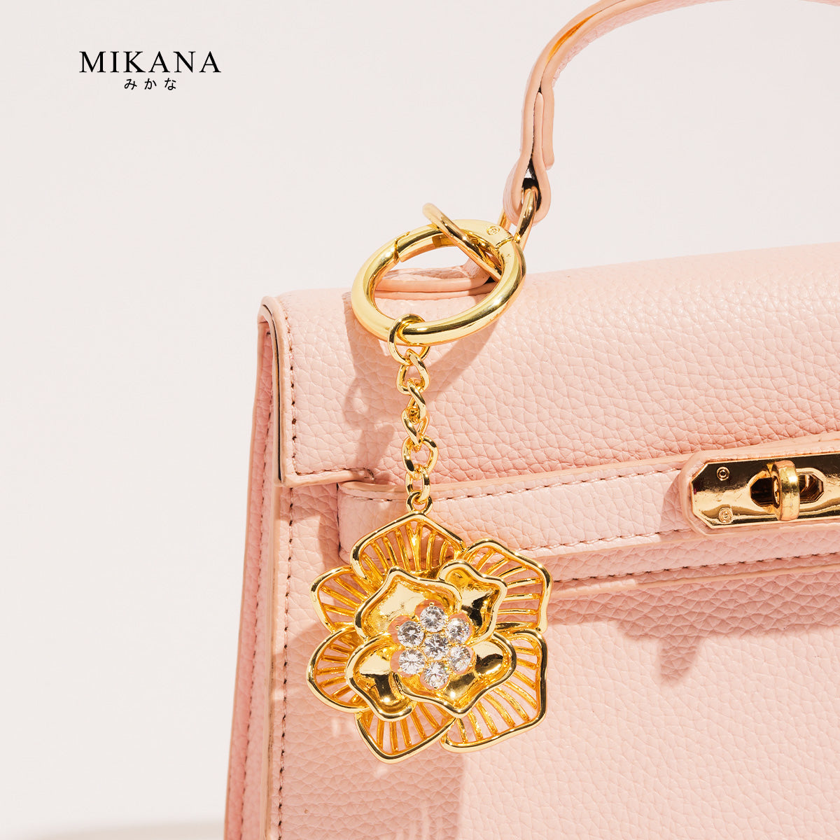 Birth Flower Rose Bag Charm