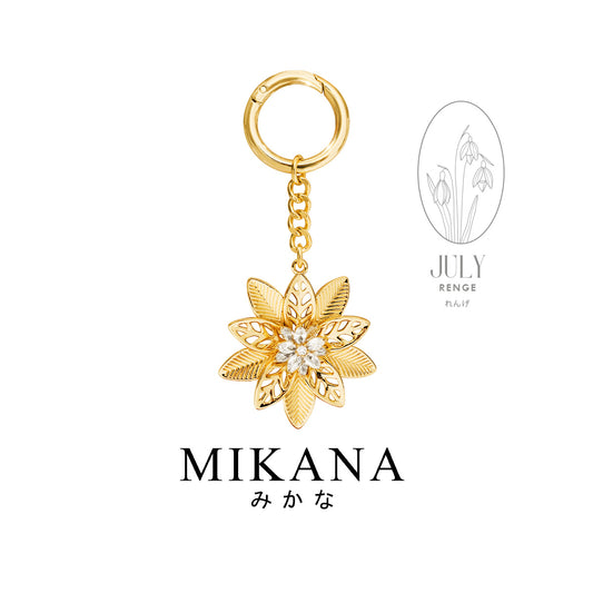 Birth Flower Lotus Bag Charm