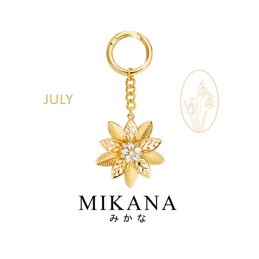 Birth Flower Lotus Bag Charm