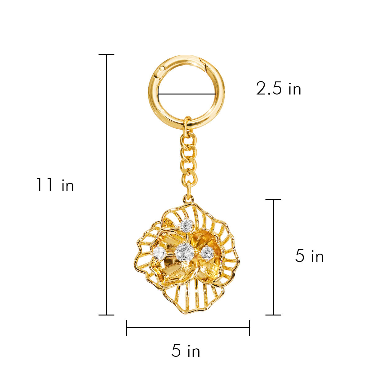 Birth Flower Poppy Bag Charm