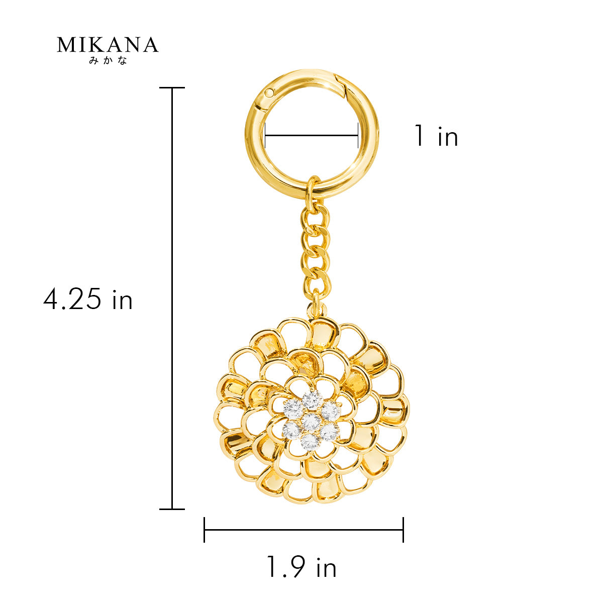 Birth Flower Marigold Bag Charm