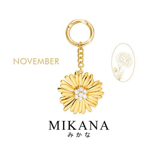 Birth Flower Chrysanthemum Bag Charm