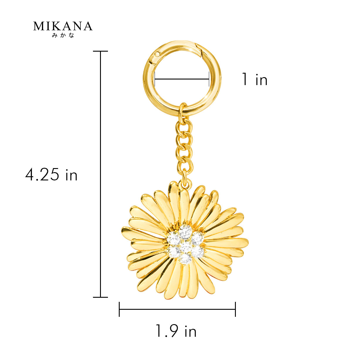 Birth Flower Chrysanthemum Bag Charm