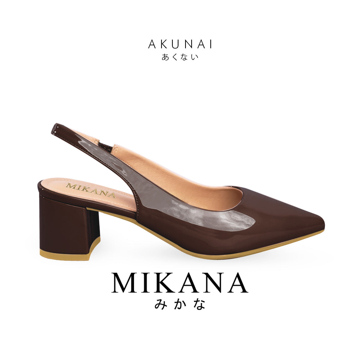 Poised Shoe Akunai Slingback Sandal Shoes 2 inches Heels