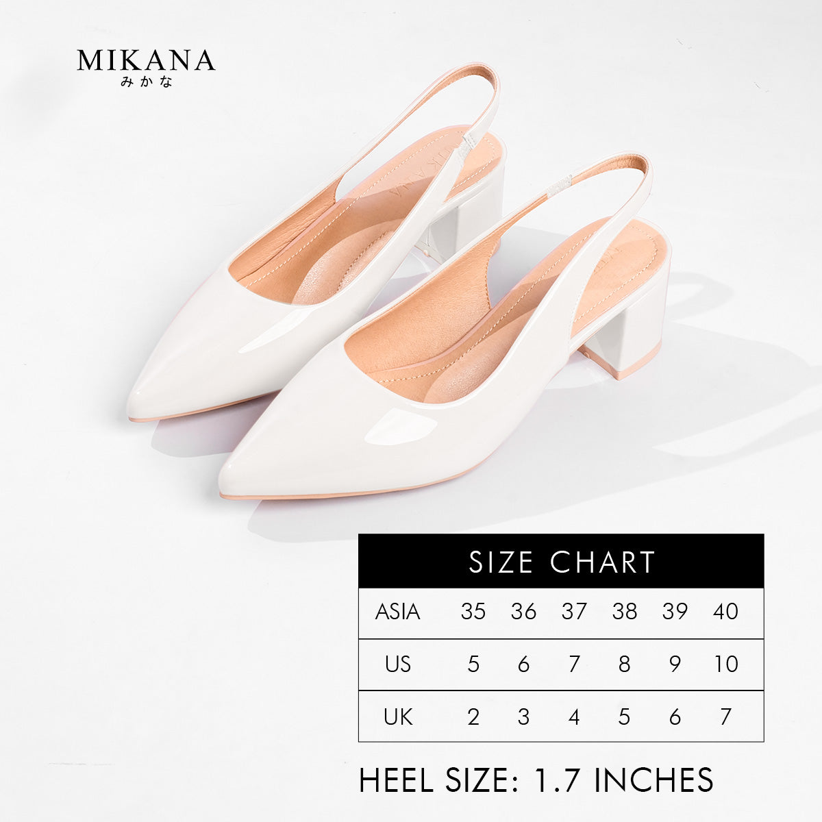Poised Shoe Akunai Slingback Sandal Shoes 2 inches Heels