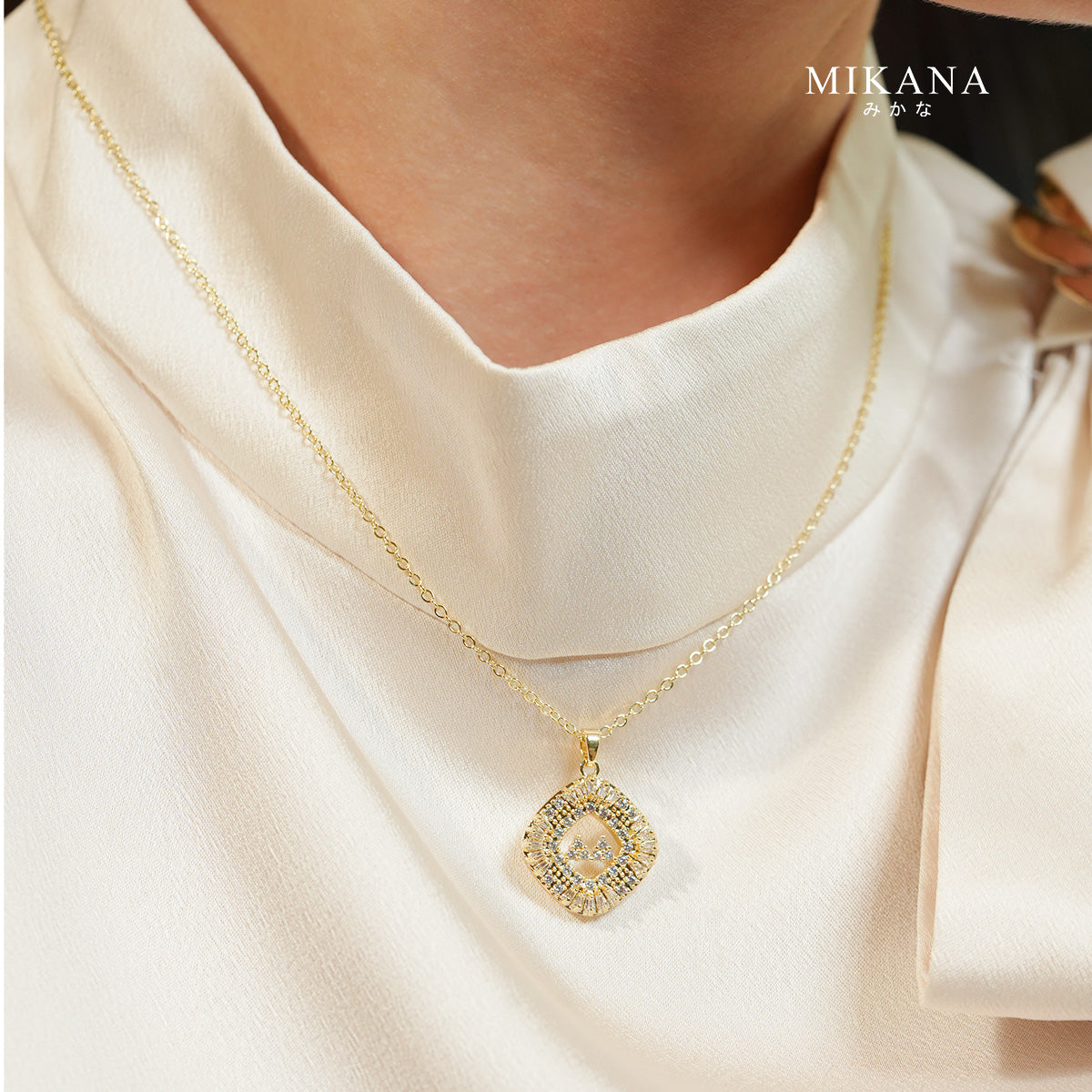 Signature Amei Pendant Necklace Mikana Japan