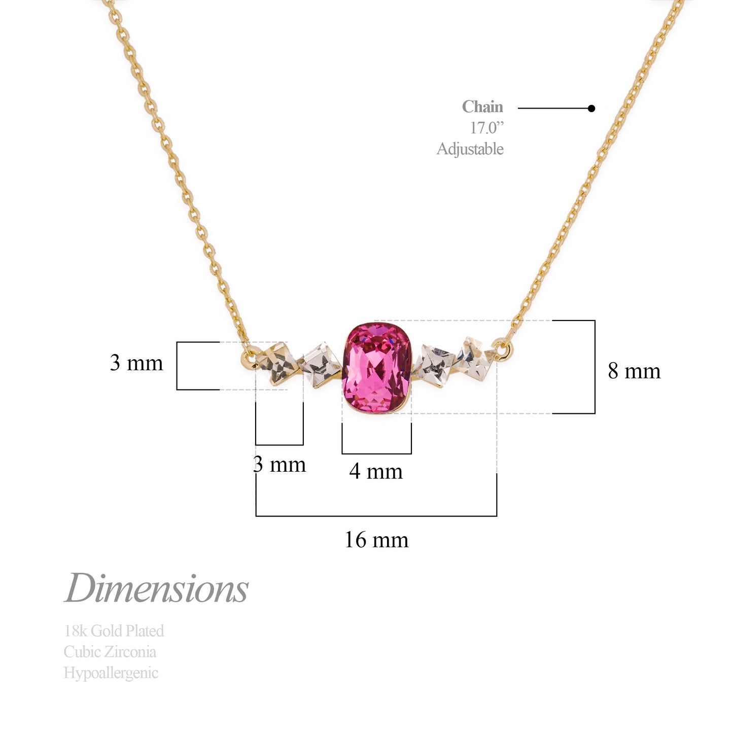 Birthstone February Amethyst Necklace
