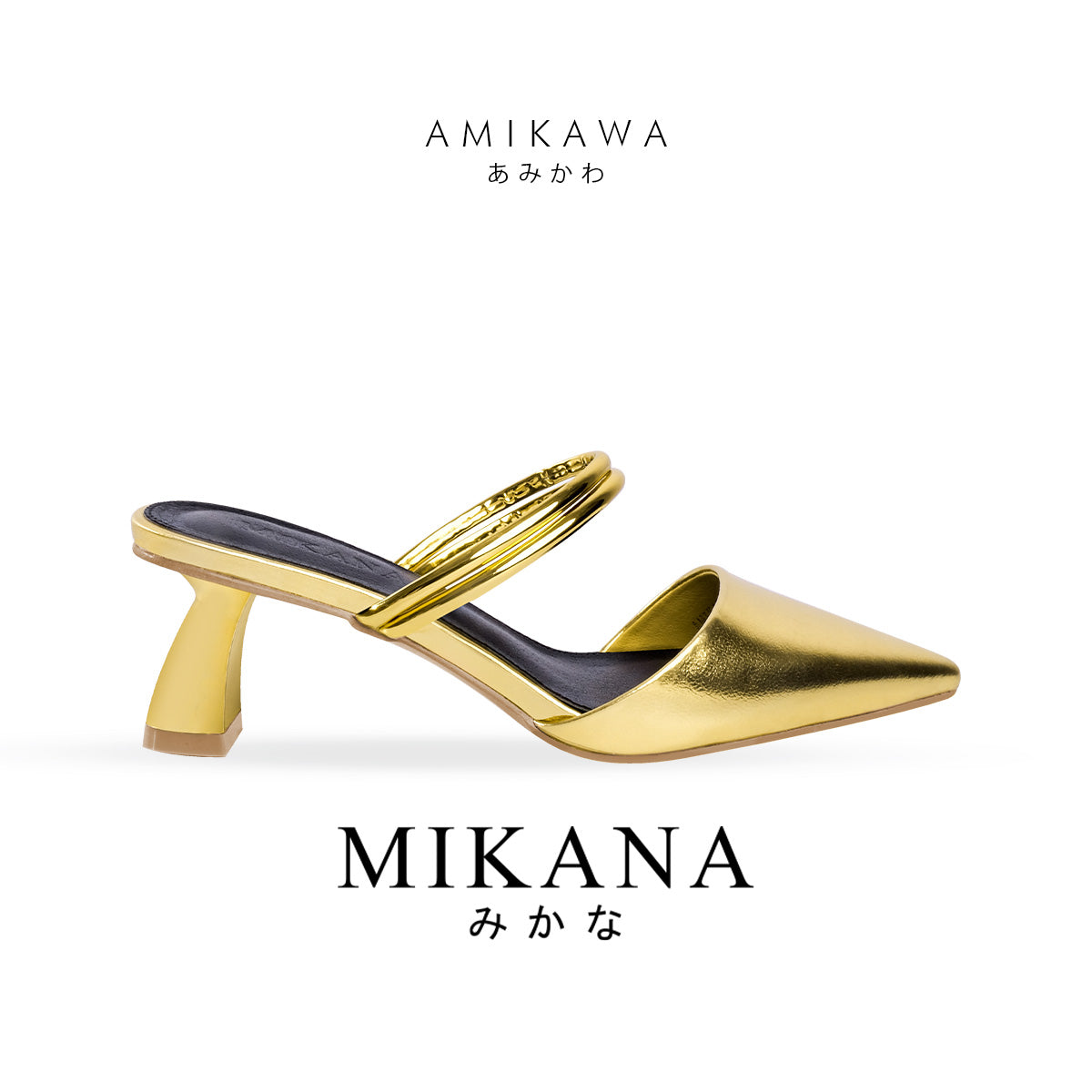 Poised Shoe Amikawa Slides Sandal Shoes 2 inches Heels