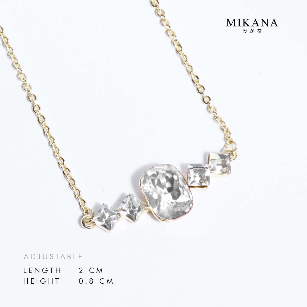 Birthstone April Diamond Necklace