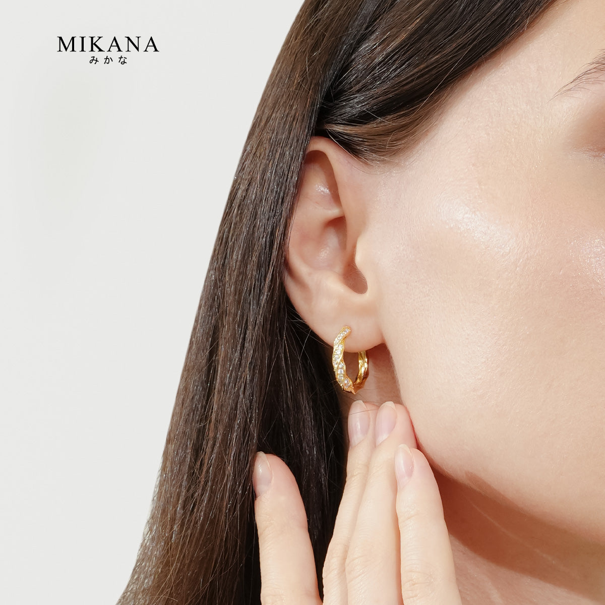 Eternal Waves Bunko Hoop Earrings