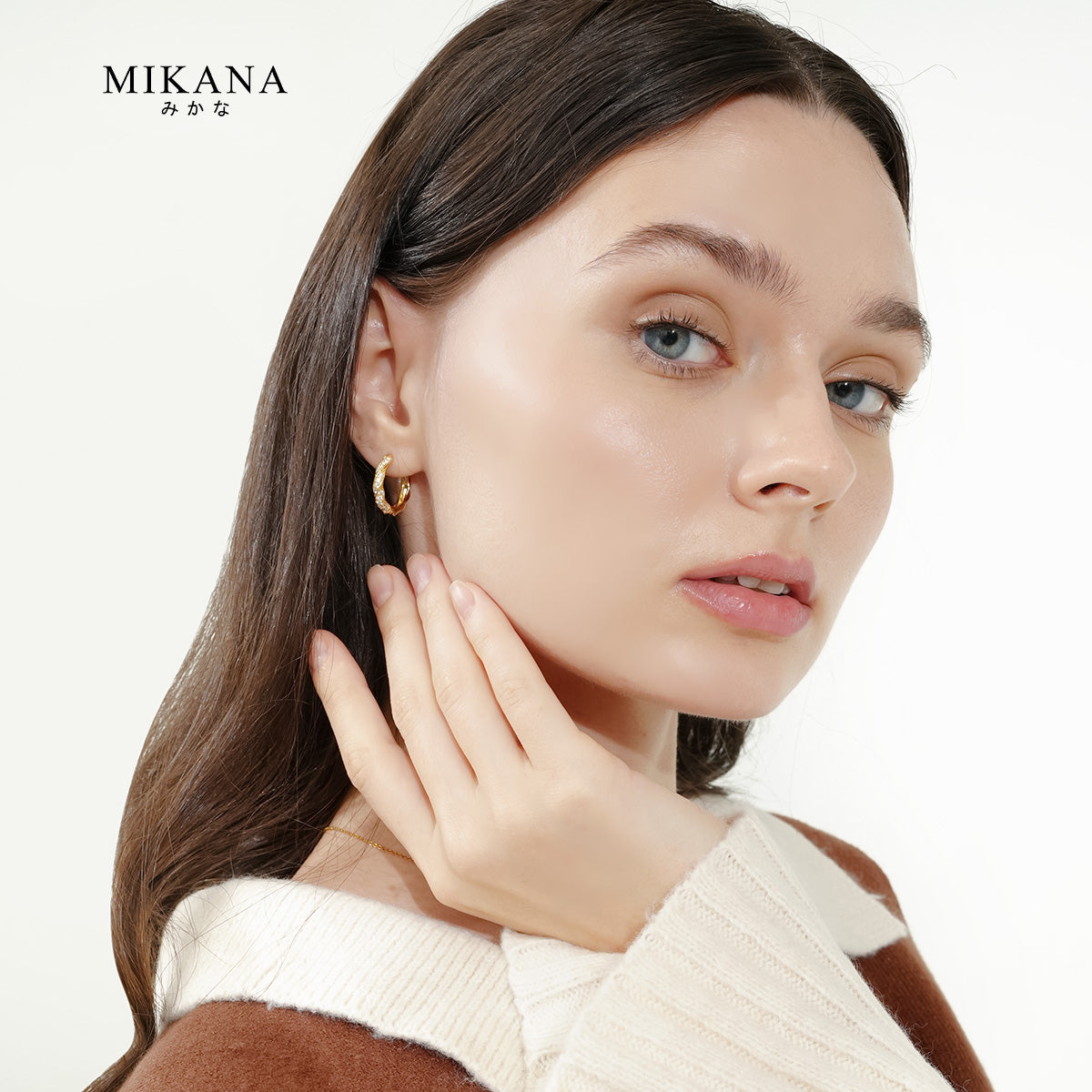 Eternal Waves Bunko Hoop Earrings