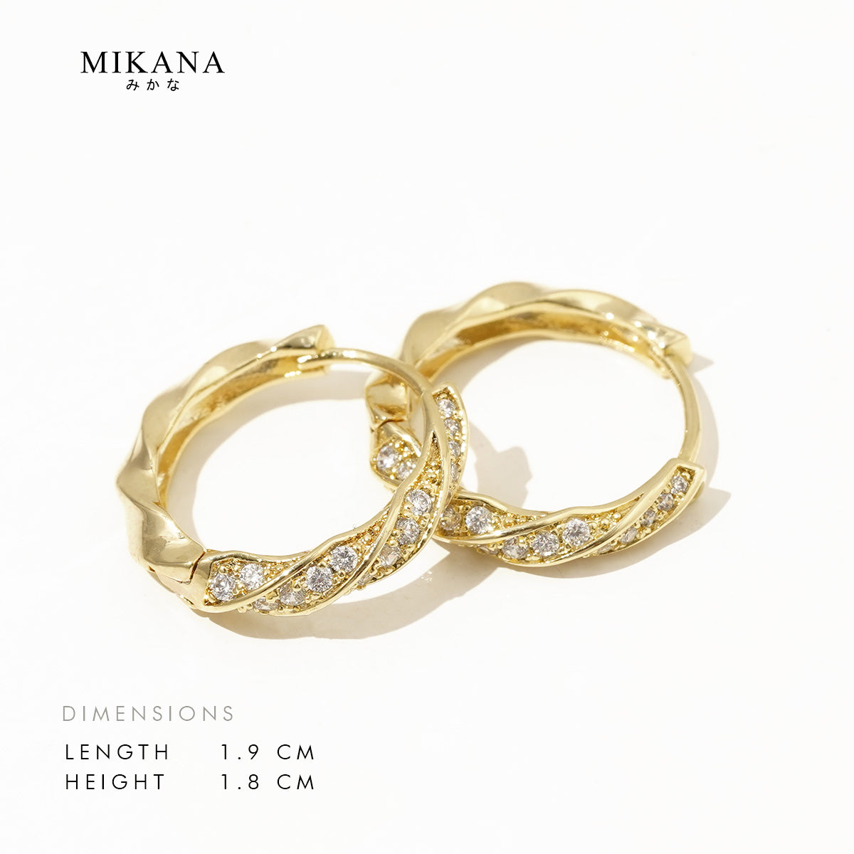 Eternal Waves Bunko Hoop Earrings
