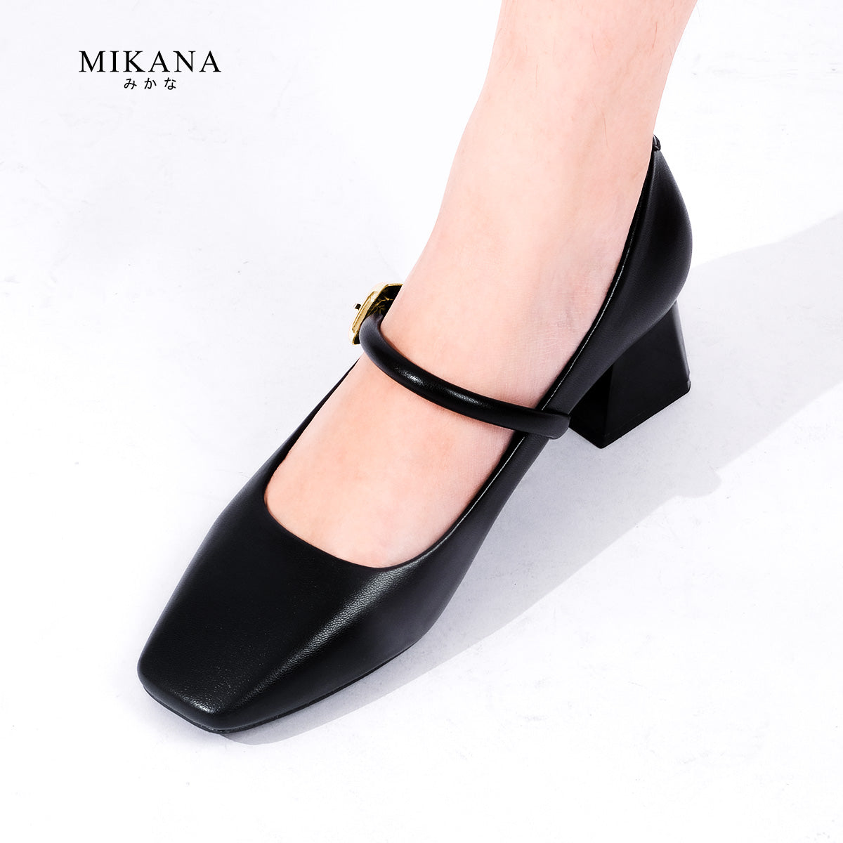Poised Shoe Chisaki Mary Jane Shoes 2 inches Block Heels
