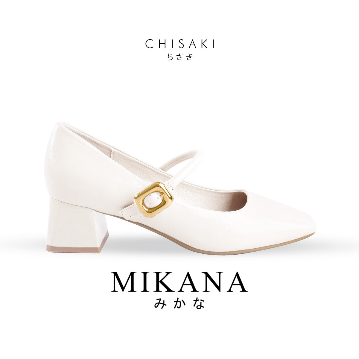 Poised Shoe Chisaki Mary Jane Shoes 2 inches Block Heels