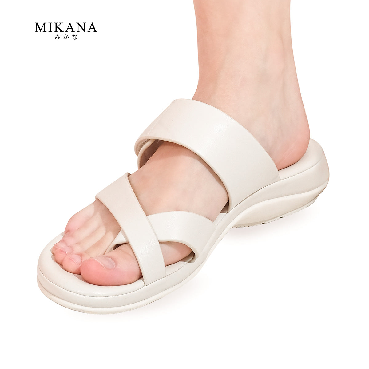 Mikana Sleek Slides Erina Wedge Slides