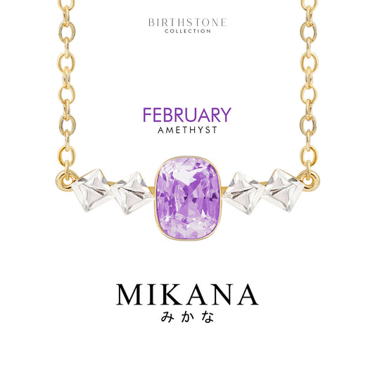 Birthstone February Amethyst Necklace