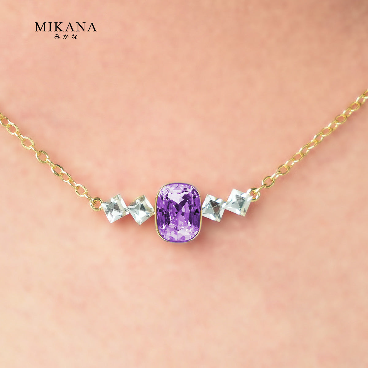 Birthstone February Amethyst Necklace