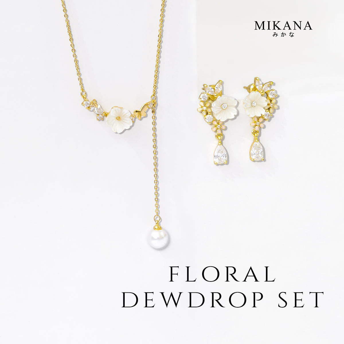 Floral Dewdrop Jewelry Set