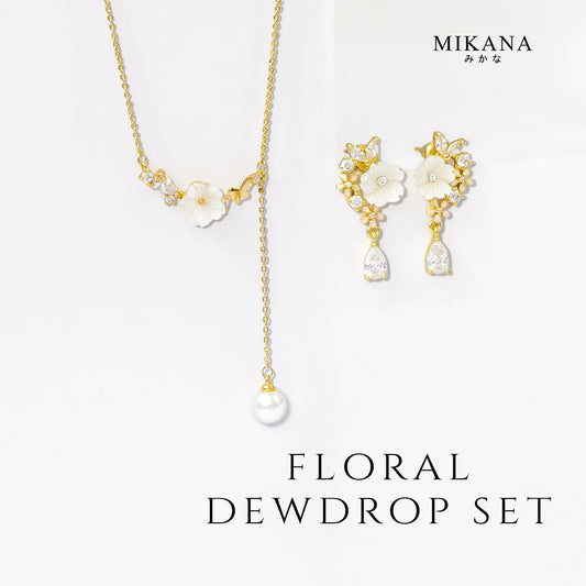 Floral Dewdrop Jewelry Set
