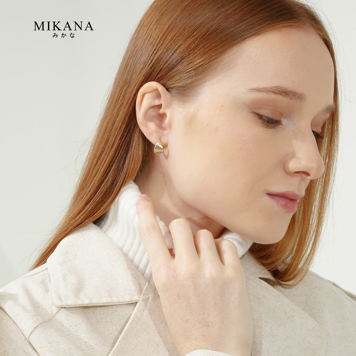 Eternal Waves Haruyo Hoop Earrings