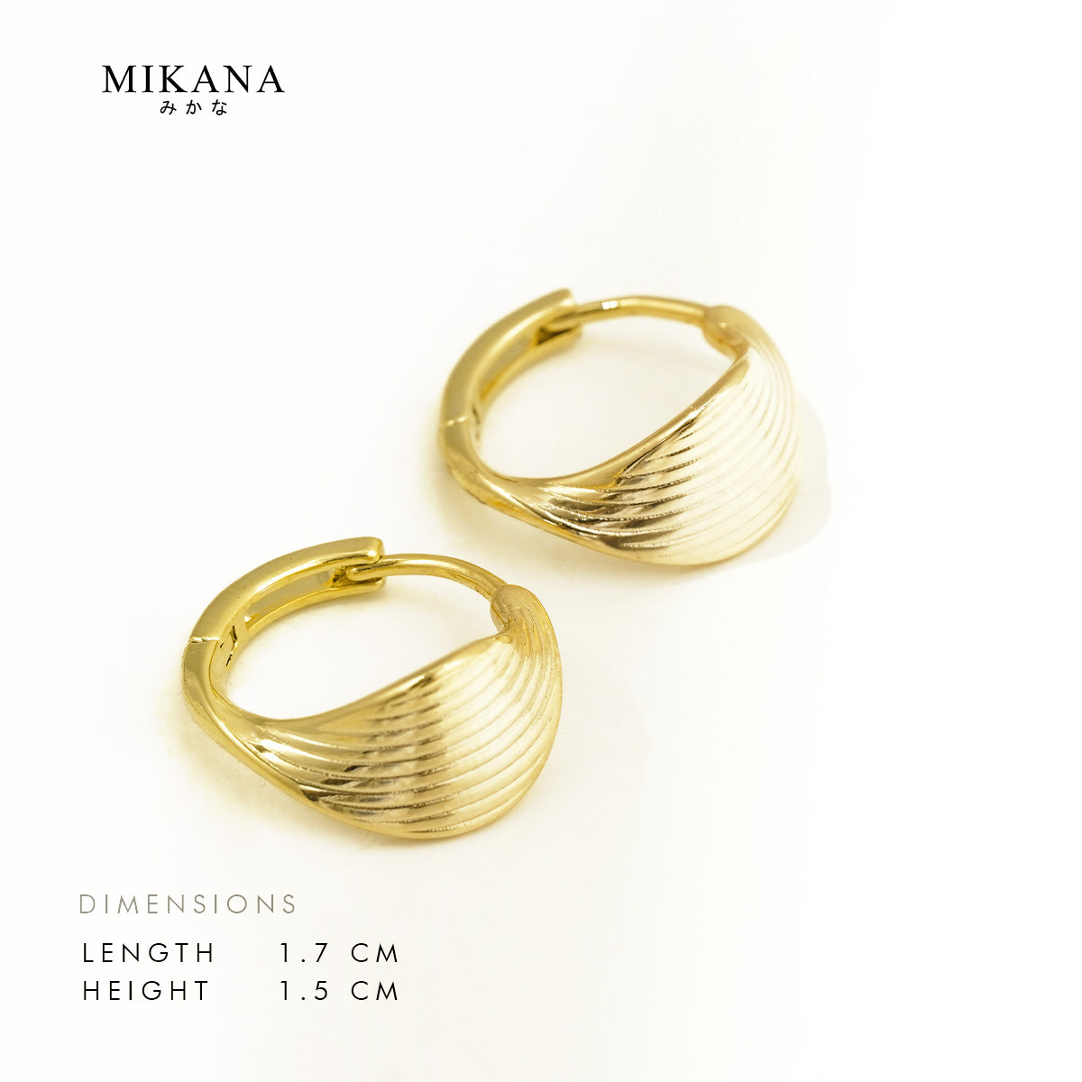 Eternal Waves Haruyo Hoop Earrings