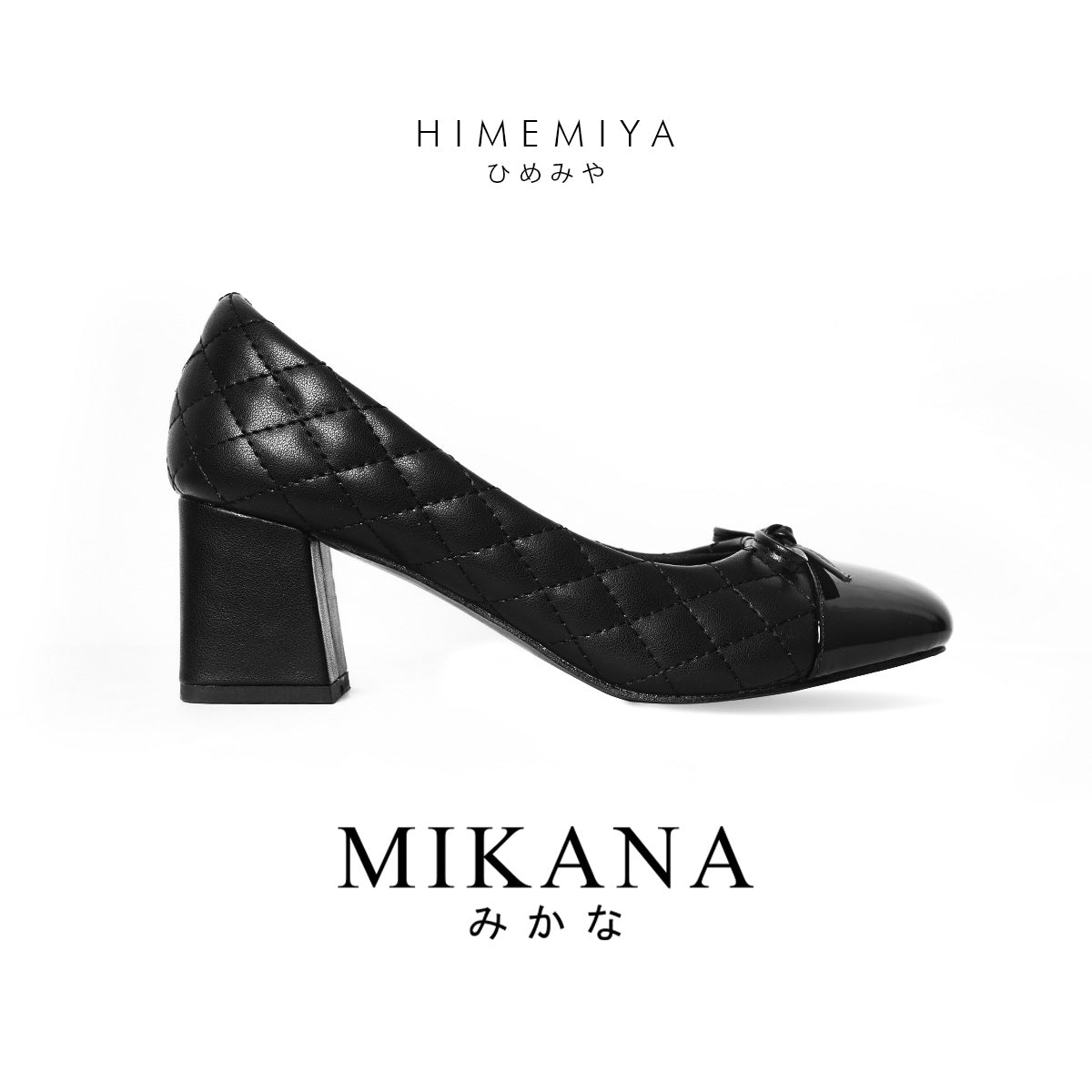 Quillow Himemiya Pump Shoes 2.5 inches Block Heels