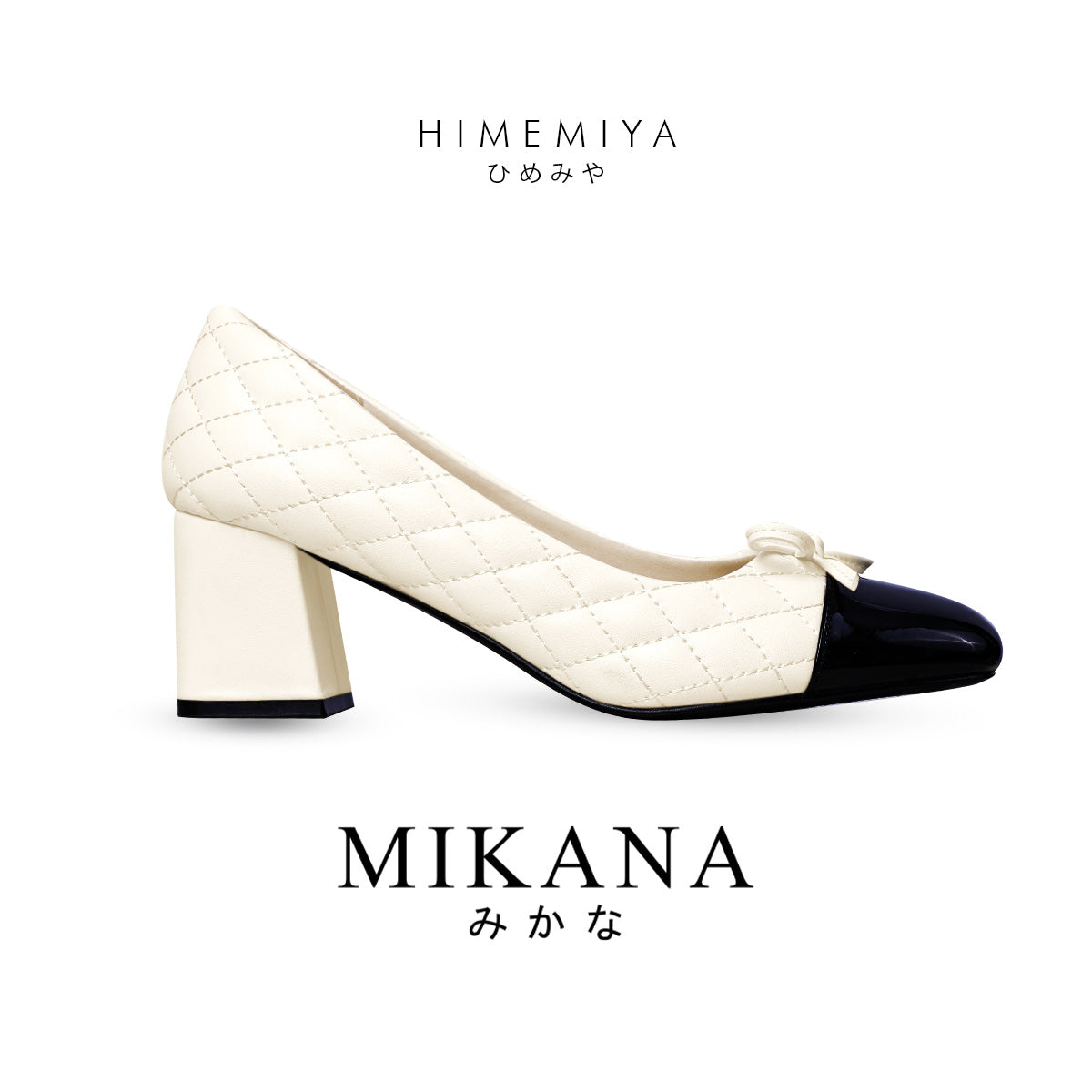 Quillow Himemiya Pump Shoes 2.5 inches Block Heels