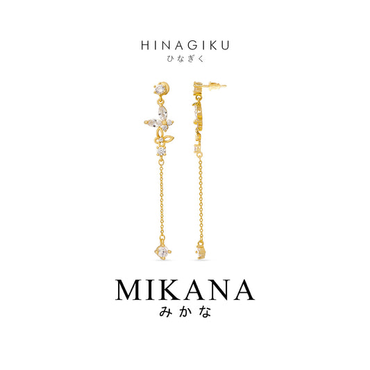 Golden Wings Hinagiku Dangling Earrings