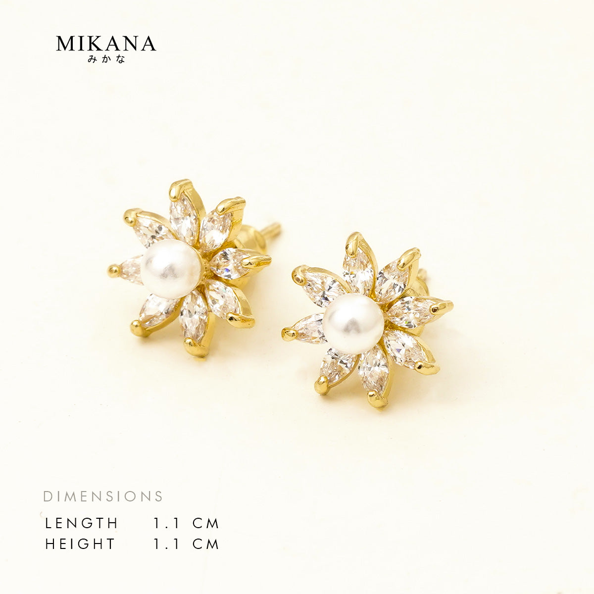 Eternal Waves Hinokaze Stud Earrings