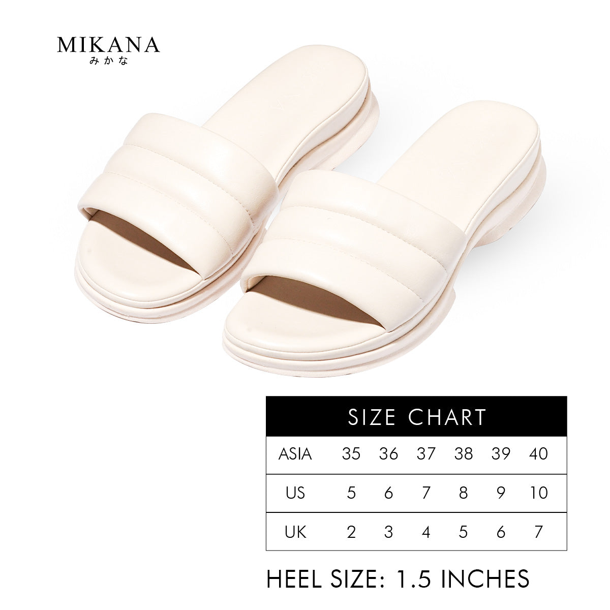 Mikana Sleek Slides Hiyori Wedge Slides