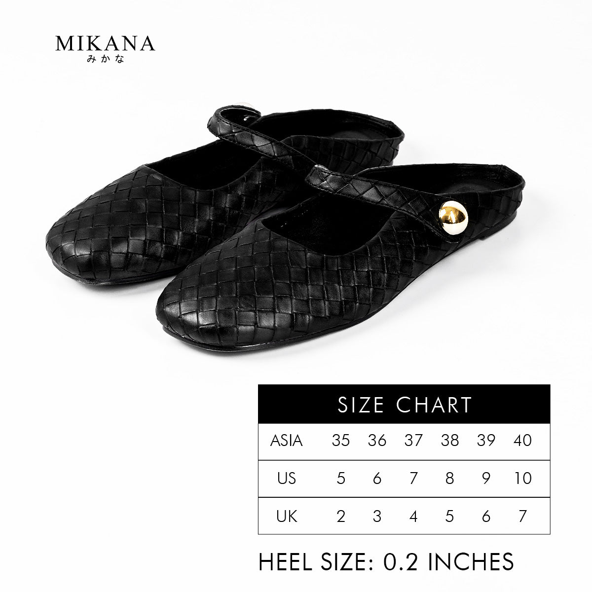 Mikana Elite Intertwine Izumi Woven Mary Jane Mules