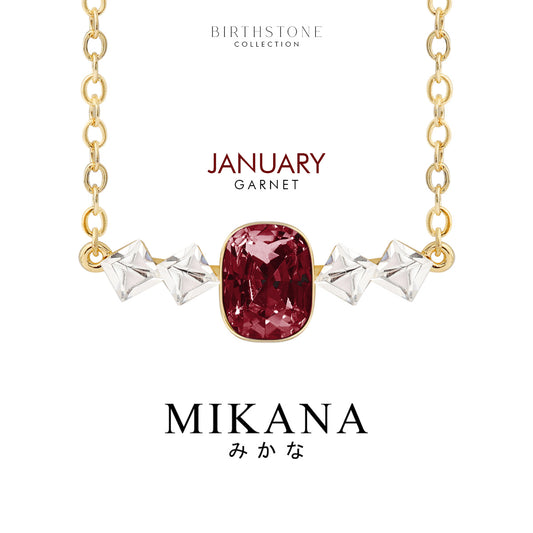 Birthstone January Garnet Necklace