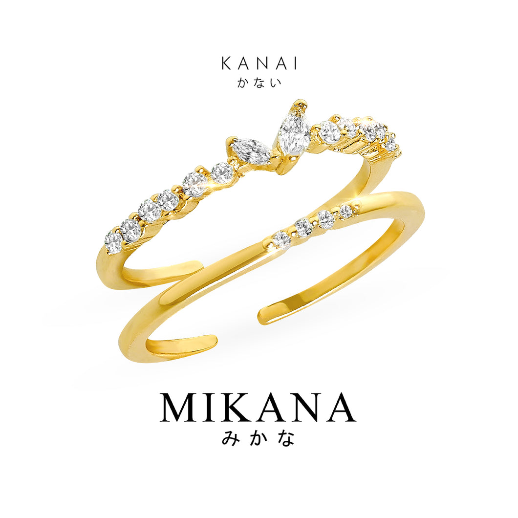 Gold Band Kanai Ring Set