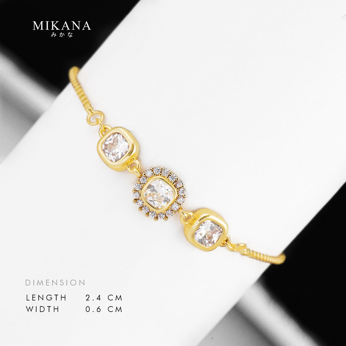 Gems and Grace Kazaha Slider Bracelet