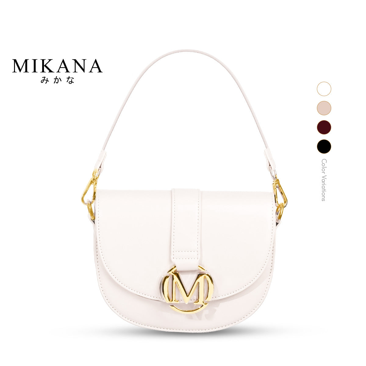 Carryalls Kiara Saddle Sling bag White