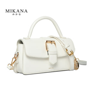 Mikana Kiritani Leather Sling Bag for Woman