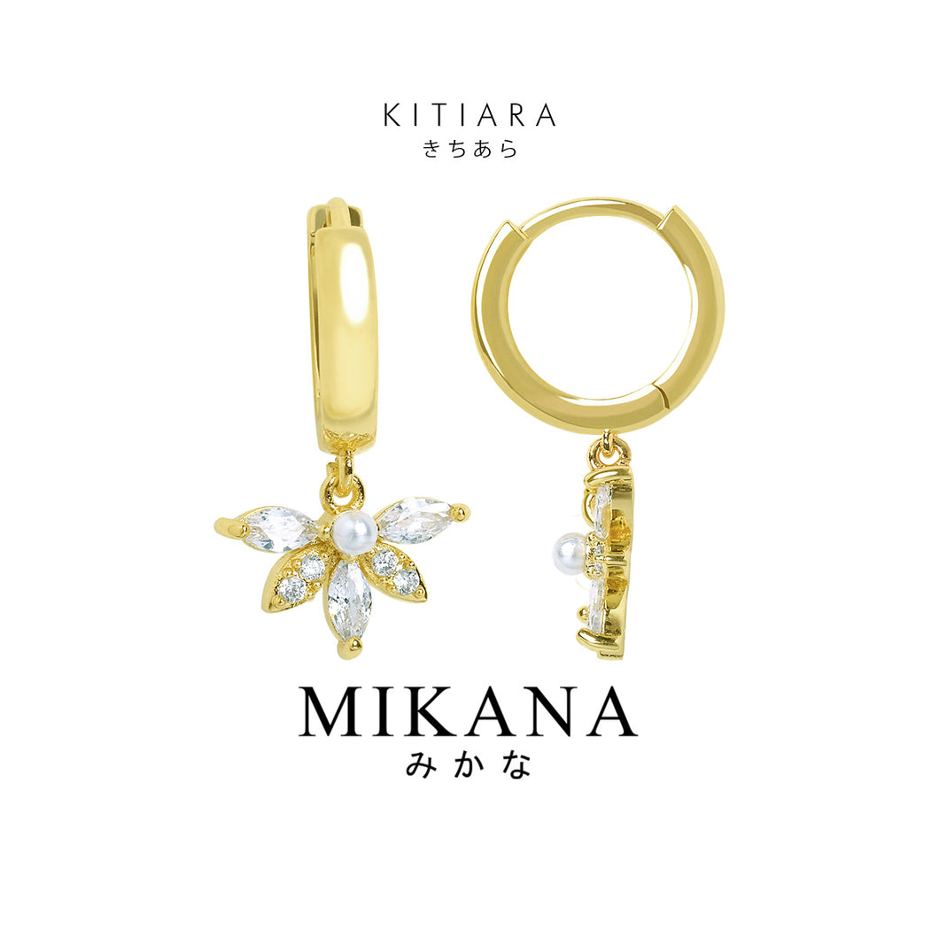 Kitiara Drop Hoop Earrings