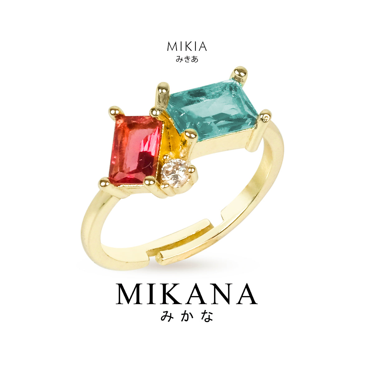 Pastel Cluster Mikia Adjustable Ring